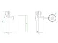 Lampa szynowa 20W 3F wymiary