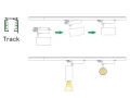 Lampa szynowa 20W 3F montaz