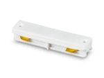 Łącznik prosty do szyn 1 fazowych biały