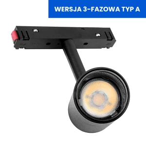 Reflektor spot do szyn magnetycznych 15W 4000K DDCX-B15 - TYP A WERSJA 3-FAZOWA