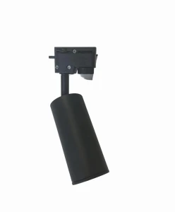 Lampa GU10 na szynę 1-fazową czarna ROMA