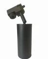 Lampa GU10 na szynę 1-fazową czarna ROMA