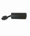 Lampa GU10 na szynę 1-fazową czarna ROMA