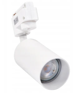 Lampa GU10 na szynę 1-fazową biała OVO