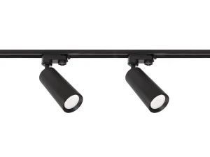 Zestaw 2 lampy 3-Fazowe czarne Idar + 1m szyna