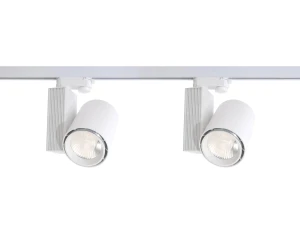 Zestaw 2 lampy 3-Fazowe białe Oro + 1m szyna