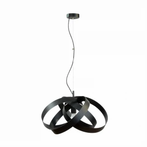 1143 Lampa wisząca FLORES czarna/black