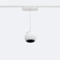 Wiszący reflektor LED  Cóncavo do Szyn Magnetycznych Jednofazowych 25mm Super Slim 12W 48V CRI90 Biały Ø100 mm 2700K