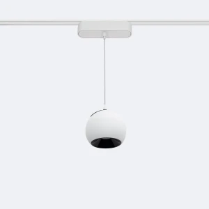 Wiszący reflektor LED  Cóncavo do Szyn Magnetycznych Jednofazowych 25mm Super Slim 12W 48V CRI90 Biały Ø100 mm 4000K 