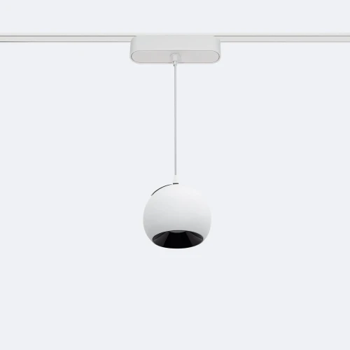 Wiszący reflektor LED  Cóncavo do Szyn Magnetycznych Jednofazowych 25mm Super Slim 12W 48V CRI90 Biały Ø100 mm 4000K