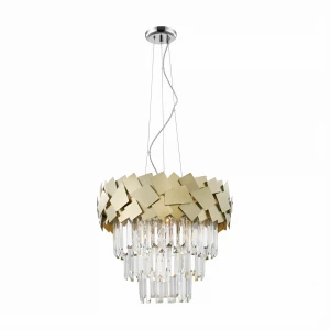 P0506-06A-F4E3 QUASAR LAMPA WISZĄCA ZŁOTA/GOLD