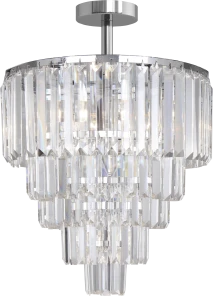 FC17106/6+3+1-CHROME+CL AMEDEO LAMPA SUFITOWA