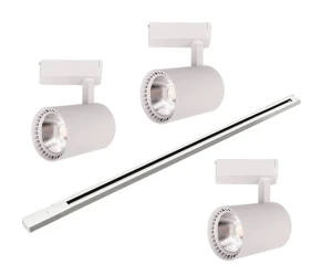 Zestaw 3 lampy LED szynowe 30W + 1.5m szyna 4000K