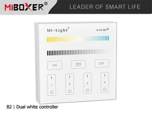 Mi.Light Miboxer PANEL naścienny 4-STREFOWY DUAL WHITE | biały