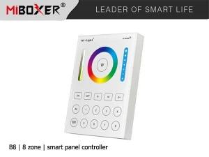 Mi.Light Miboxer PANEL naścienny 8-STREFOWY RGB+WW+CW | biały