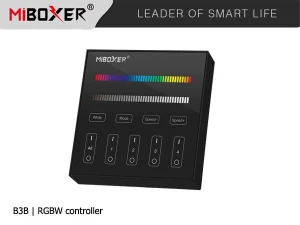 Mi.Light Miboxer PANEL naścienny 4-STREFOWY RGB | RGB+W | czarny