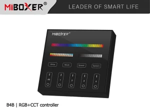 Mi.Light Miboxer PANEL naścienny 4-STREFOWY RGB+WW+CW | czarny