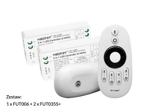 Miboxer zestaw 1xFUT006 plus 2xFUT035S+ 2in1 mono&cct