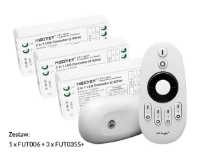 Miboxer zestaw 1xFUT006 plus 3xFUT035S+ 2in1 mono&cct