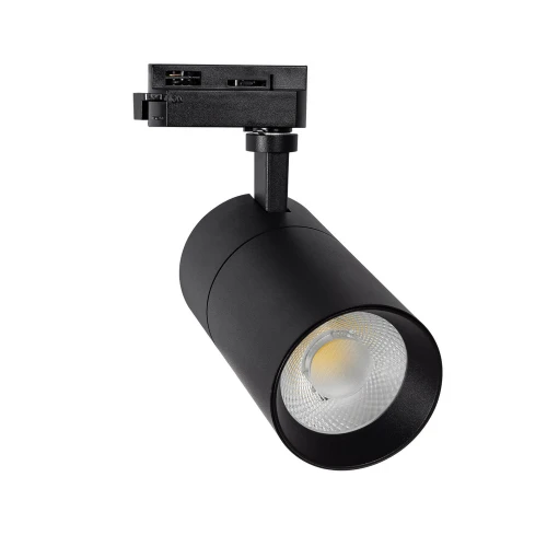 Reflektor LED Ściemnialny New Mallet Czarny 20W do Szyn Jednofazowych