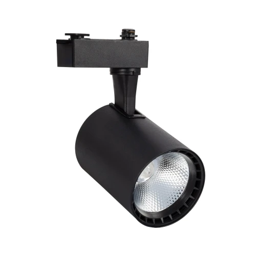 Reflektor LED Bron Czarny 20W do Szyn Jednofazowych