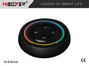 Panel Mi.Light Miboxer okrągły czarny RGB+CCT magnes 1 strefa