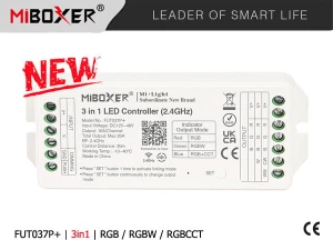 Miboxer FUT037P+ STEROWNIK STREFOWY 3in1 [ RGB & RGBW & RGBCCT ] max20A 2.4G