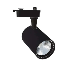 Reflektor LED Bron Czarny 30W do Szyn Jednofazowych