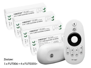 Miboxer zestaw 1xFUT006 plus 4xFUT035S+ 2in1 mono&cct