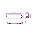 Lampa LED Luxo 48V 6W 4000K Linea 90° czarna