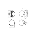 Lampa LED Luxo 48V 10W 4000K Sferis 120° biała 1.jpg