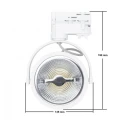 Oprawa LED Cree AR111 15W Ściemnialna do Szyn Trójfazowych Biała