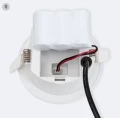 Światło awaryjne LED wpuszczone 120Im niestałe IP65 okrągłe wycięcie Ø95mm 2W