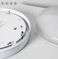 Plafon LED 24W Okrągły Zewnętrzny Ø285 mm IP65 ze Światłem Awaryjnym Niestałym Hublot Biały
