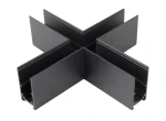 Łącznik X TR20S-XH-B do szyny magnetycznej nawierzchniowej, czarny 