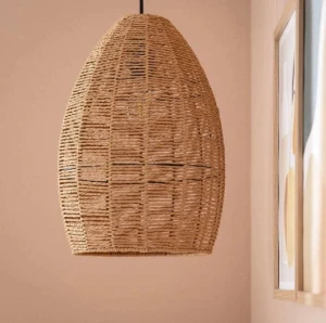 Lampa Wisząca z Plecionego Papieru Mahali E27