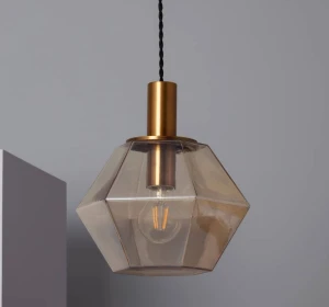 Lampa Wisząca Szklana Diamond E27