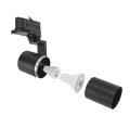 Zestaw 4 lampy 3-Fazowe czarne + 2m szyna