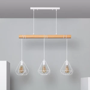 Lampa Wisząca Metalowa Sardo 3 Reflektory kolor biały