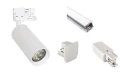 Zestaw 4 lampy 3-Fazowe białe LONG 2 + 2m szyna