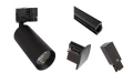 Zestaw 4 lampy 3-Fazowe czarne LONG 2 + 2m szyna