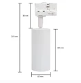 Zestaw 4 lampy 3-Fazowe czarne LONG 2 + 2m szyna