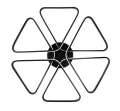 Lampa wiszące Trójkąty 124W + Pilot AZ133.jpg