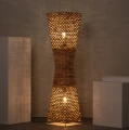 Lampa podłogowa Bije 2xE27 włókna naturalne.png