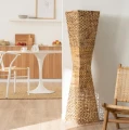 Lampa podłogowa Bije 2xE27 włókna naturalne.png