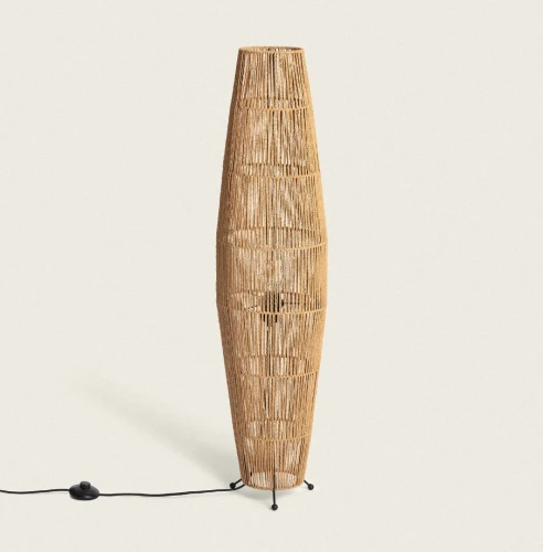 Lampa podłogowa Mahali E27 pleciony papier.png
