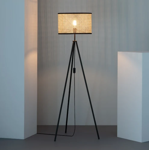 Lampa podłogowa Huela E27 ratan.png